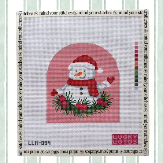 Merry Snowman Canvas