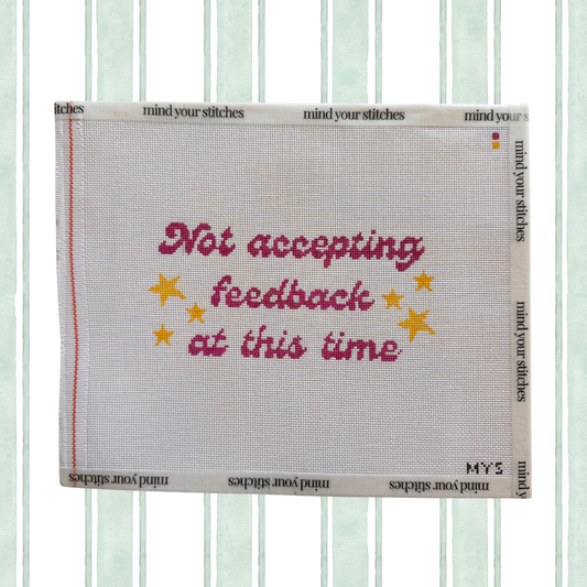 Not Accepting Feedback At this Time Canvas